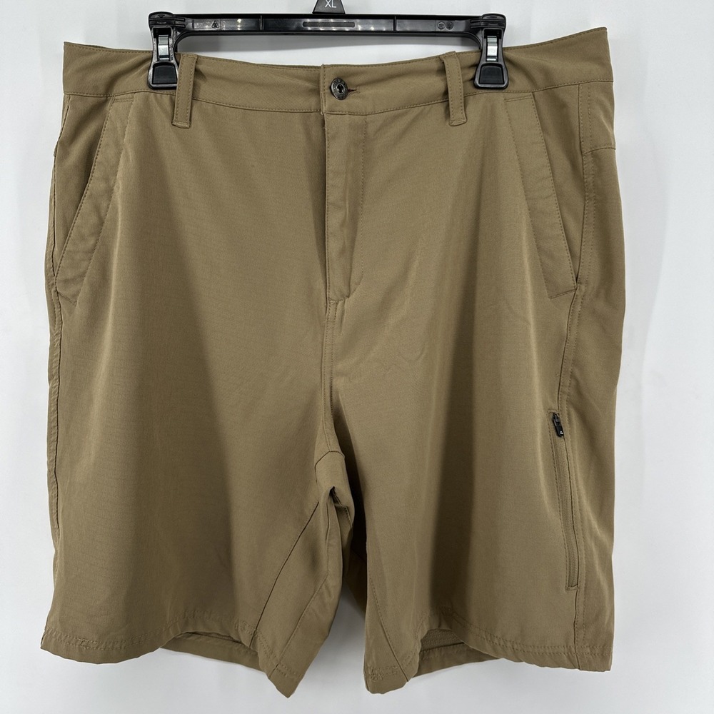 Gerry Shorts Modern Fit Men's Brown Solid Mens 36 Pockets Chino Trail Short